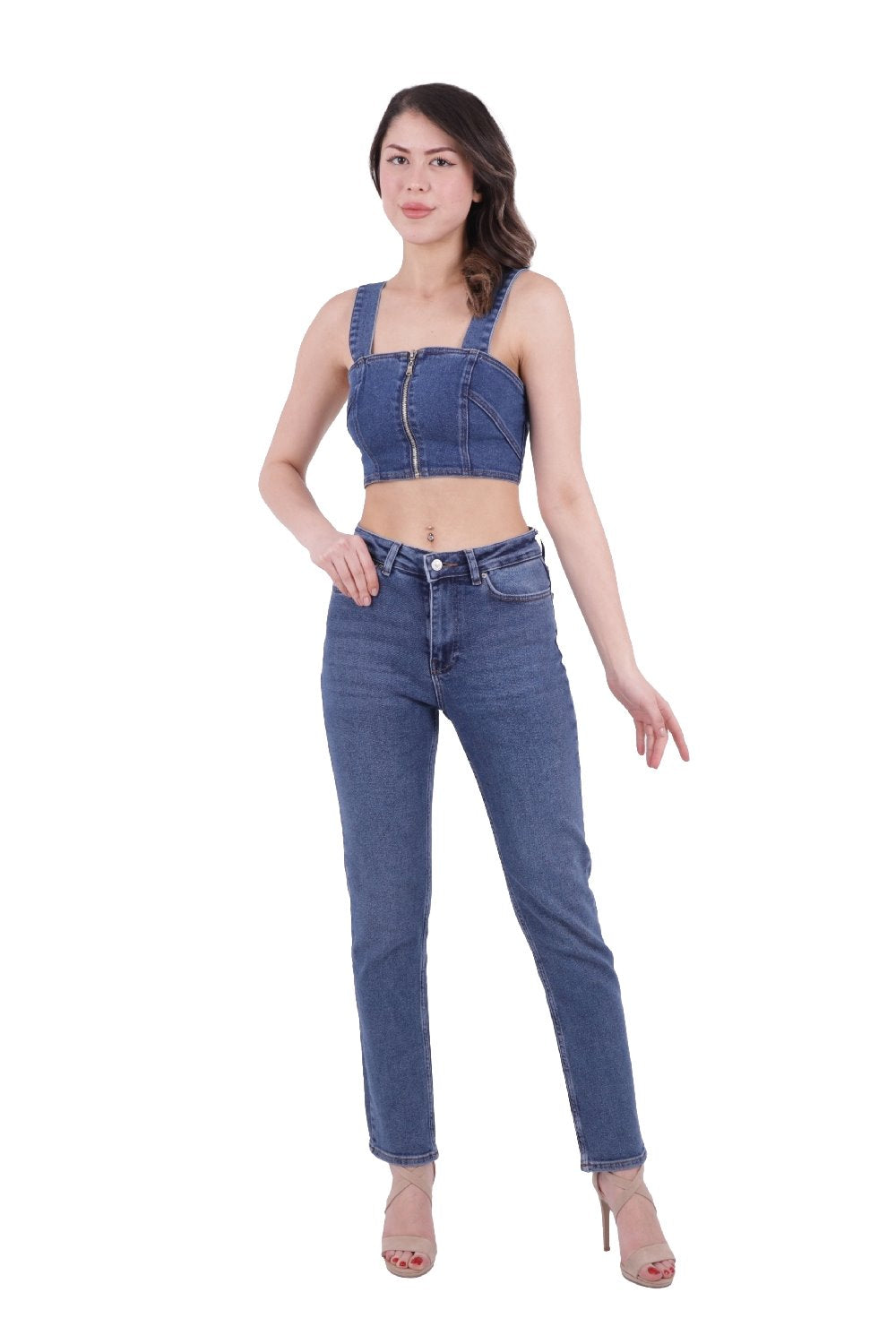 Boru Paça Klasik Kot Pantolon 855