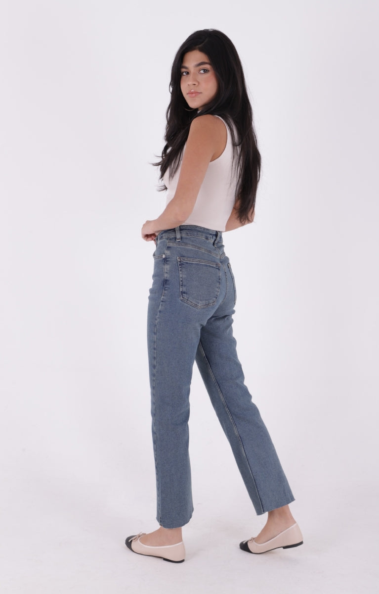 İspanyol Mom Fit Kot Pantolon 1706