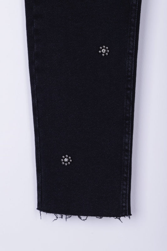 Taşlı Mom Fit Kot Pantolon 7023