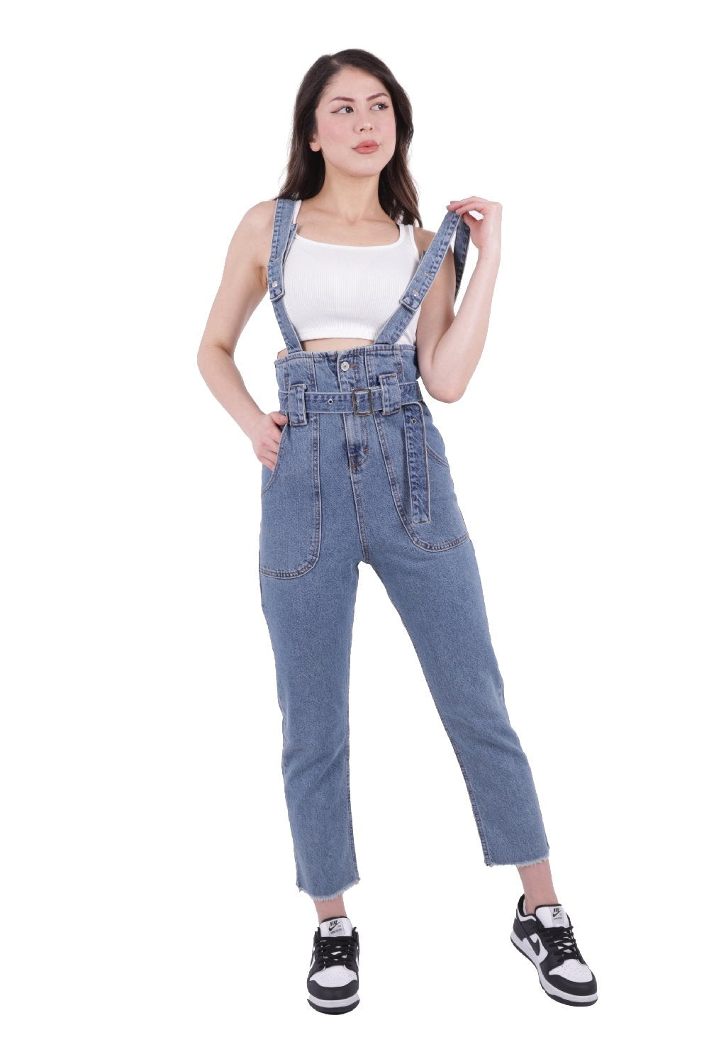 Beli Kemerli Salopet Tulum Kot Pantolon 327