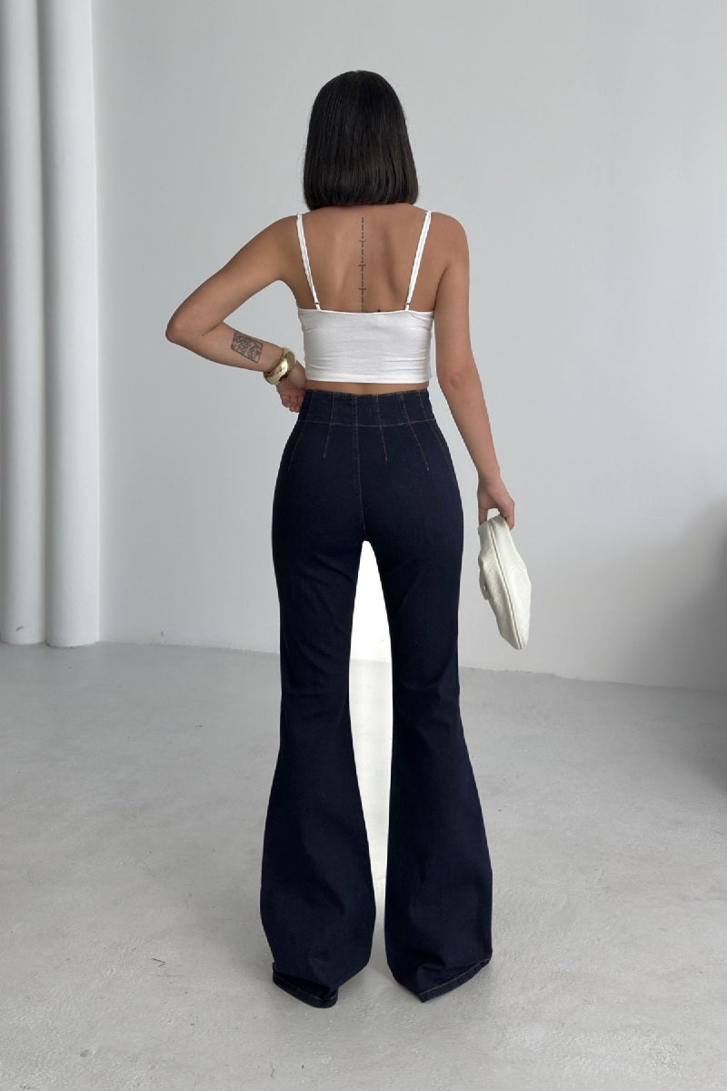 Pensli İspanyol Kot Pantolon 7021