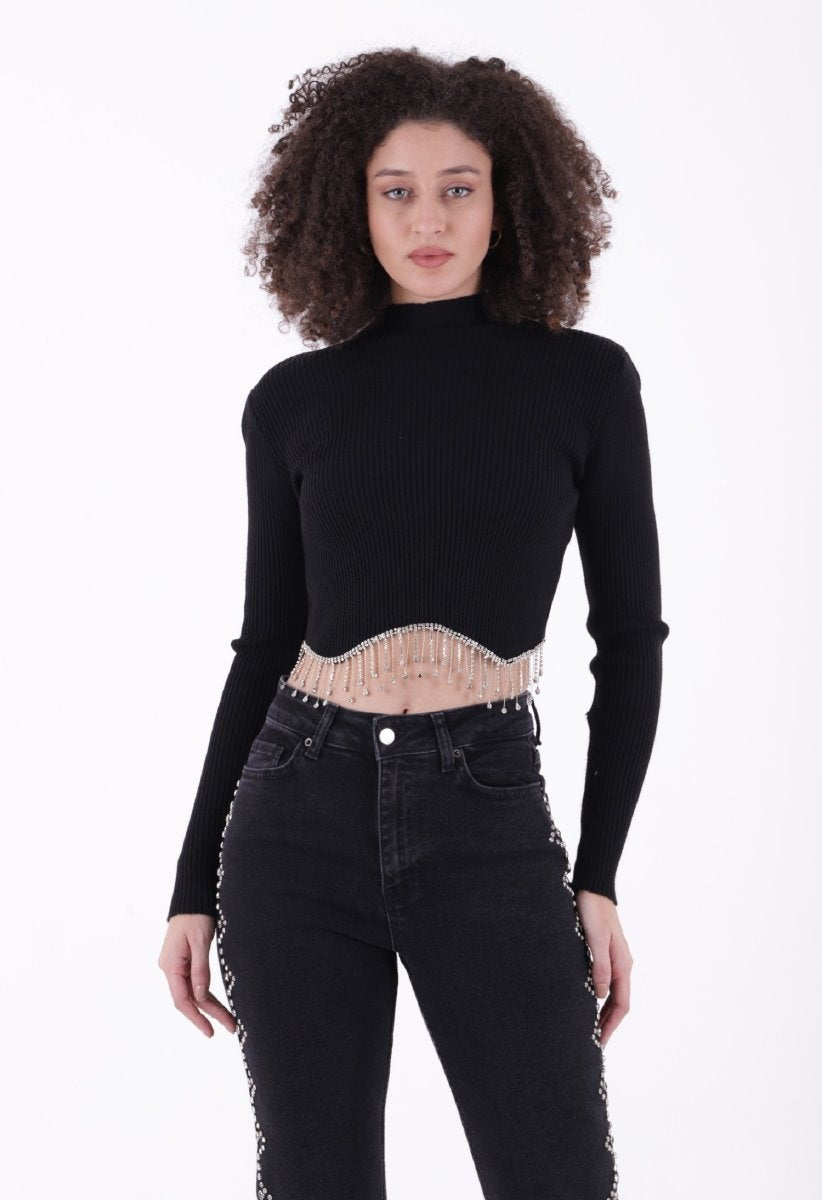 Yanları Droplı Mom Fit Kot Pantolon 7039