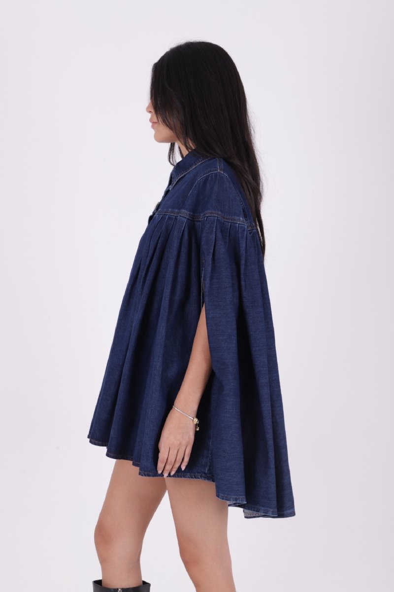 Pileli Oversize Panço Ceket 6075