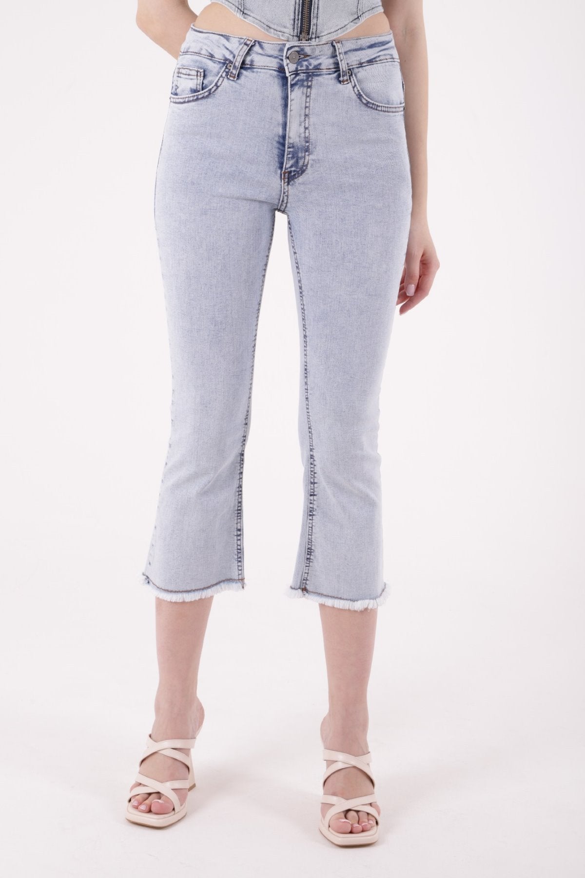 Likralı Culotte Pantolon 1765