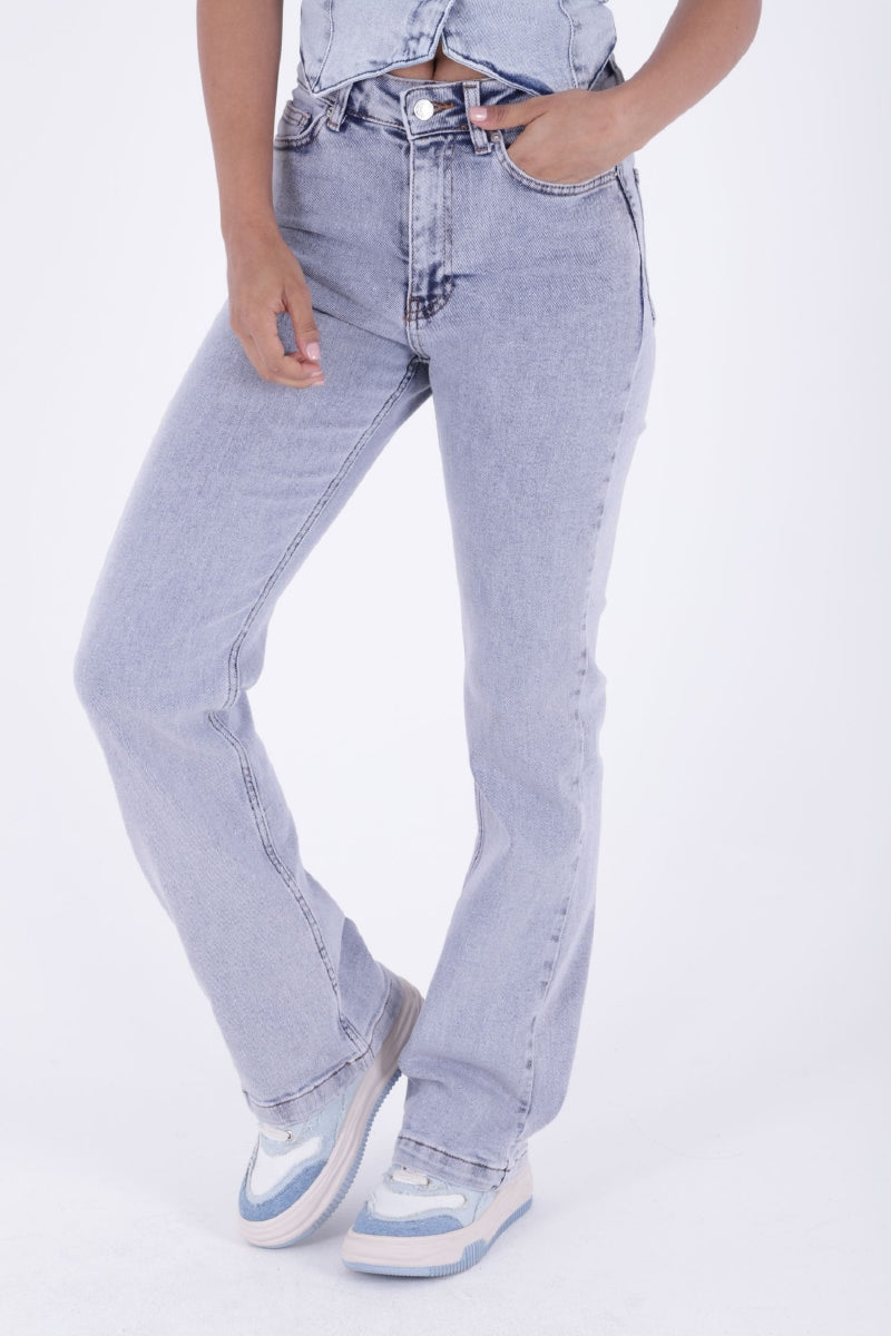 Dikişli Paça Bol Paça Relax Kot Pantolon 7026