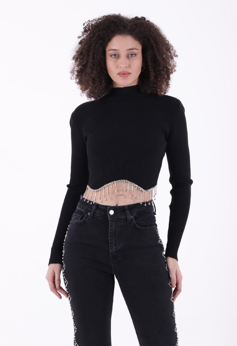 Yanları Droplı Mom Fit Kot Pantolon 7039