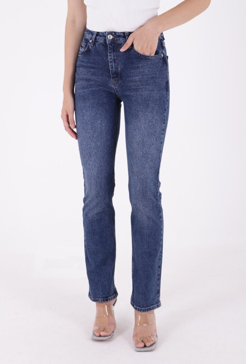 Yüksel Bel Straight Kot Pantolon 7033