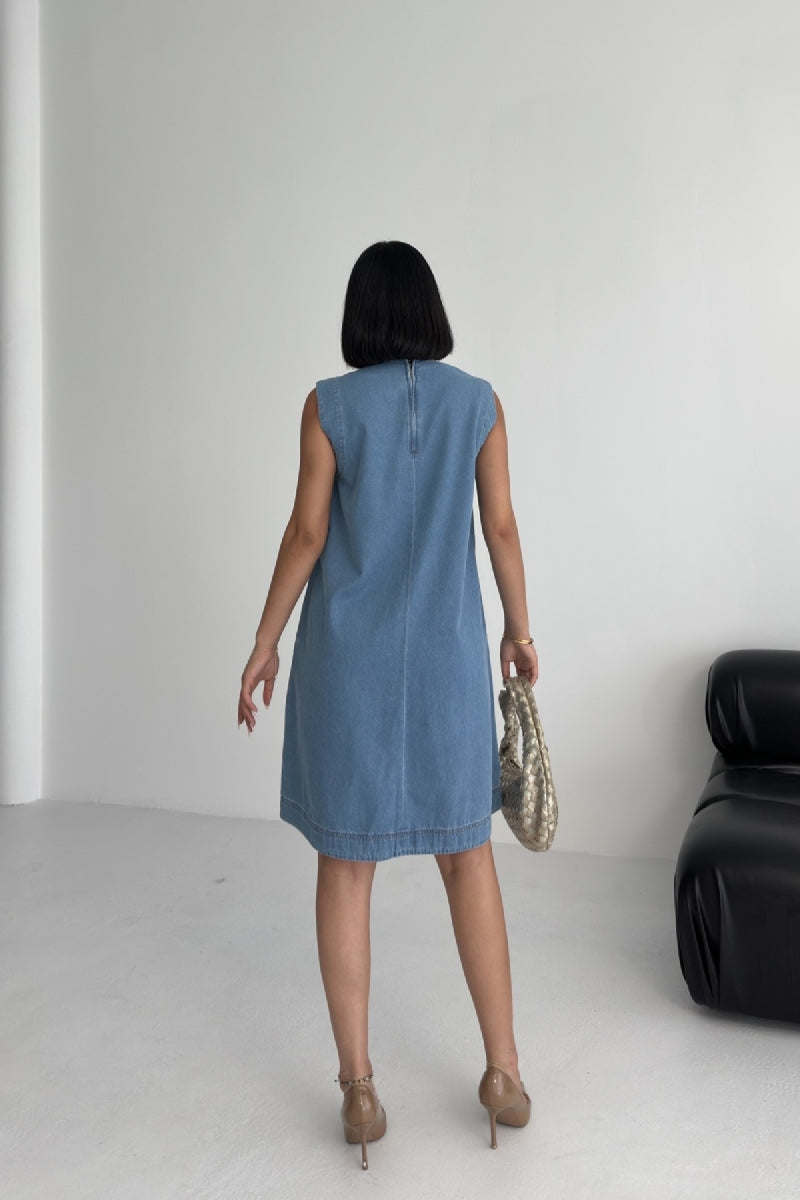 Kolsuz Cepli Oversize Elbise