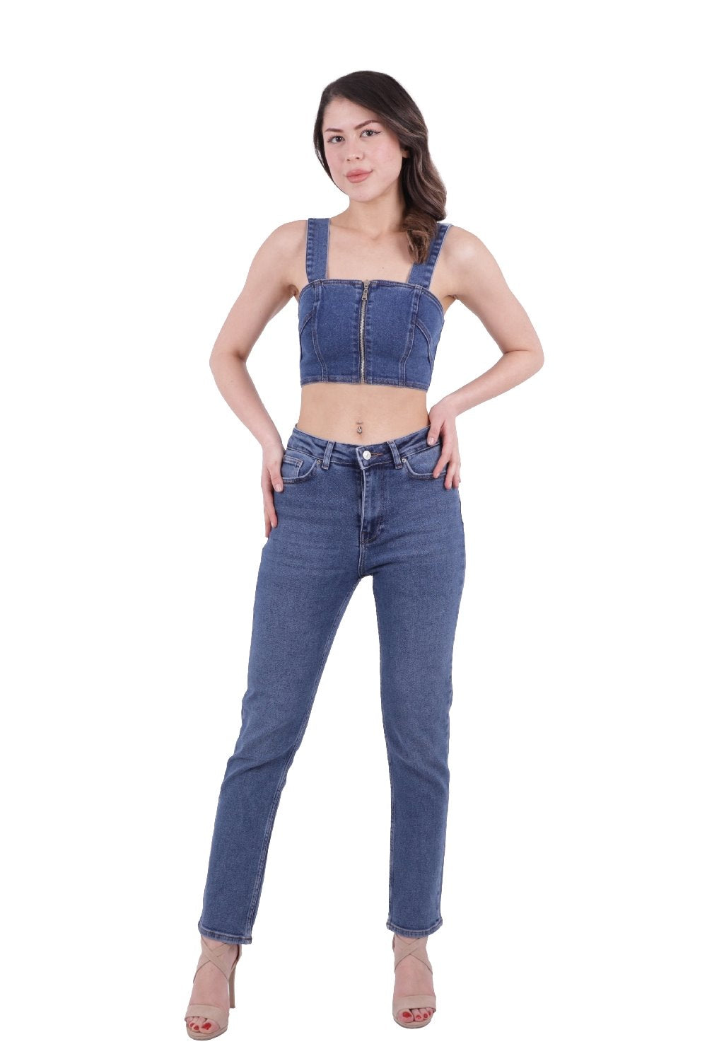 Boru Paça Klasik Kot Pantolon 855