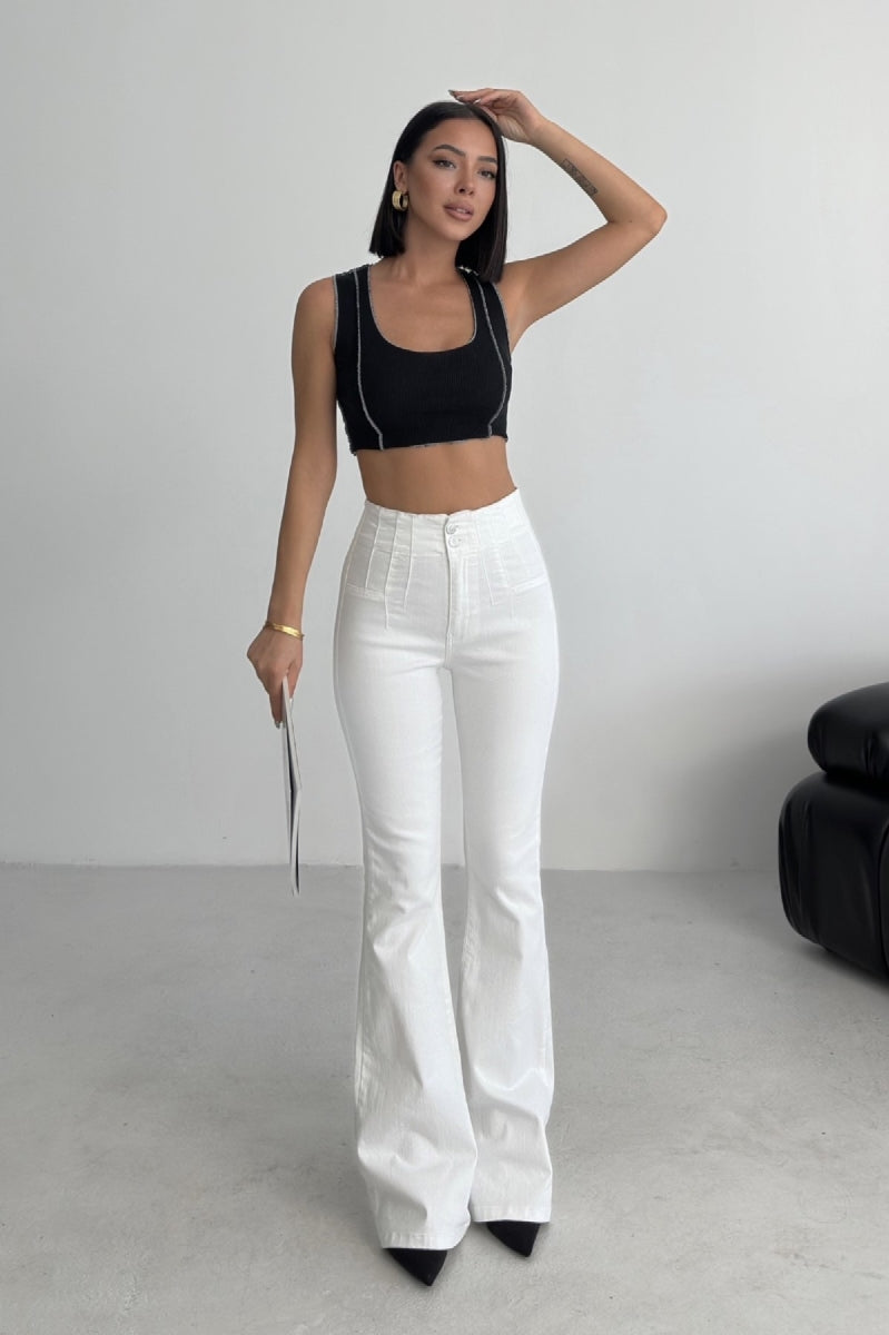 Pensli İspanyol Kot Pantolon 7021