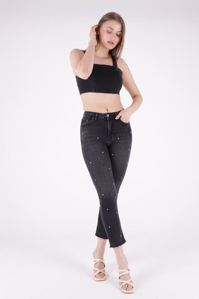 Droplu Mom Fit Pantolon 1724