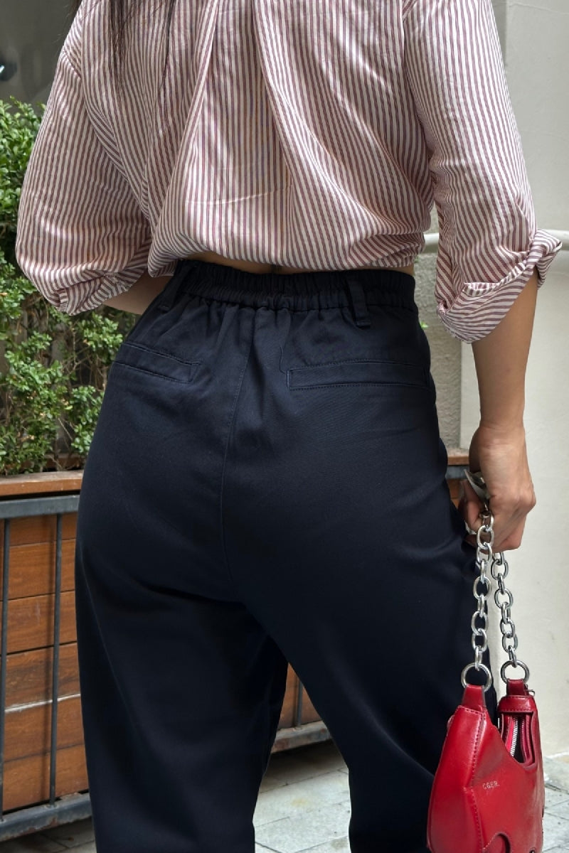 Beli Lastikli Havuç Pantolon 7083