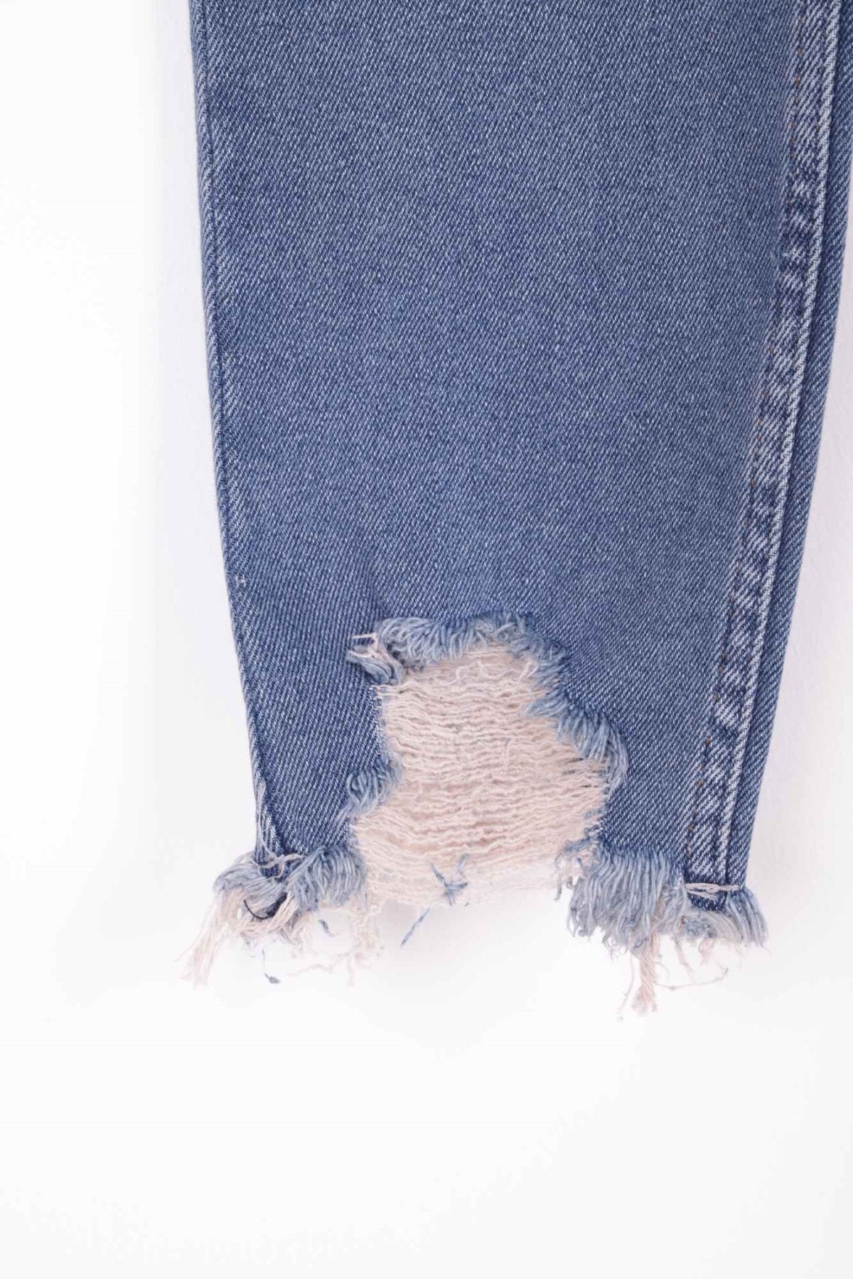 Paçası Mom Fit Kot Pantolon 884