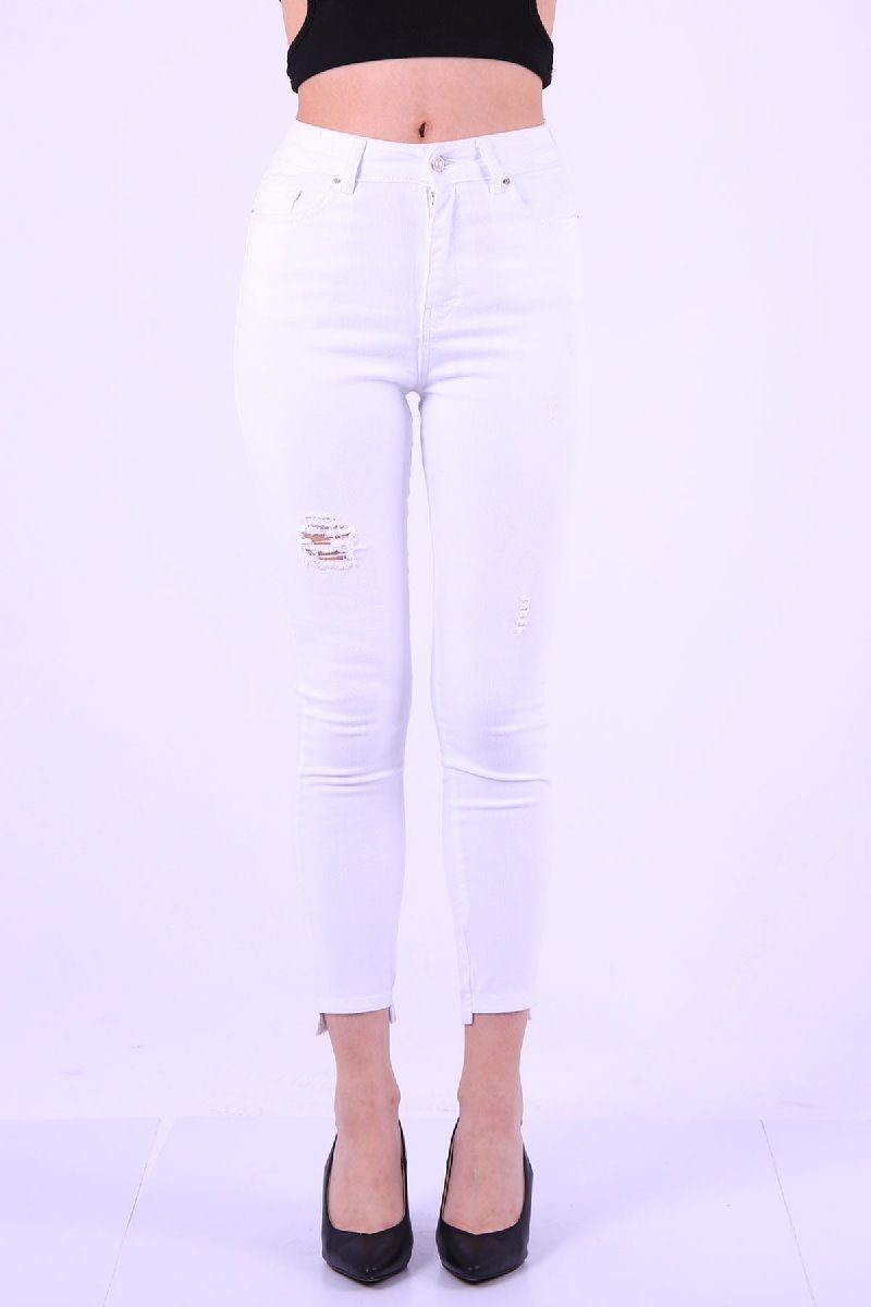 Asimetrik Paça Kot Pantolon 713