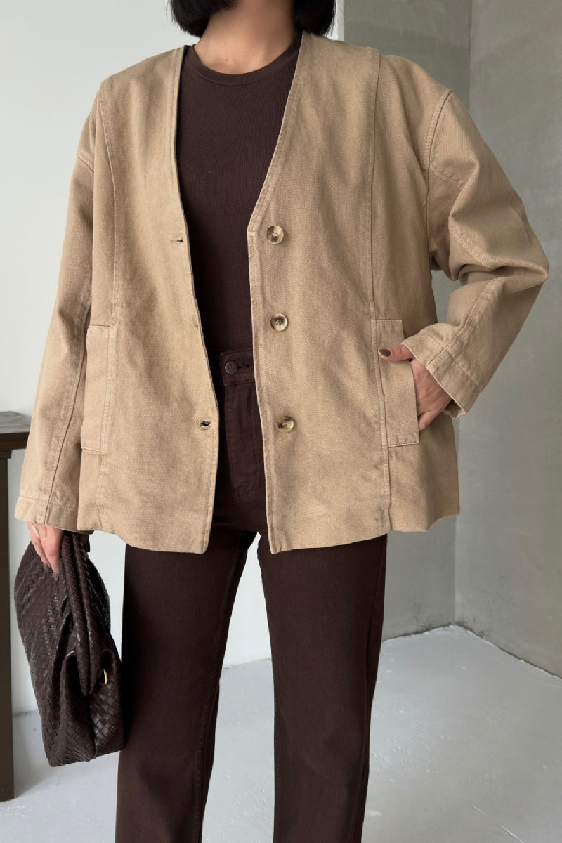 Astarlı Oversize Kot Ceket 6200