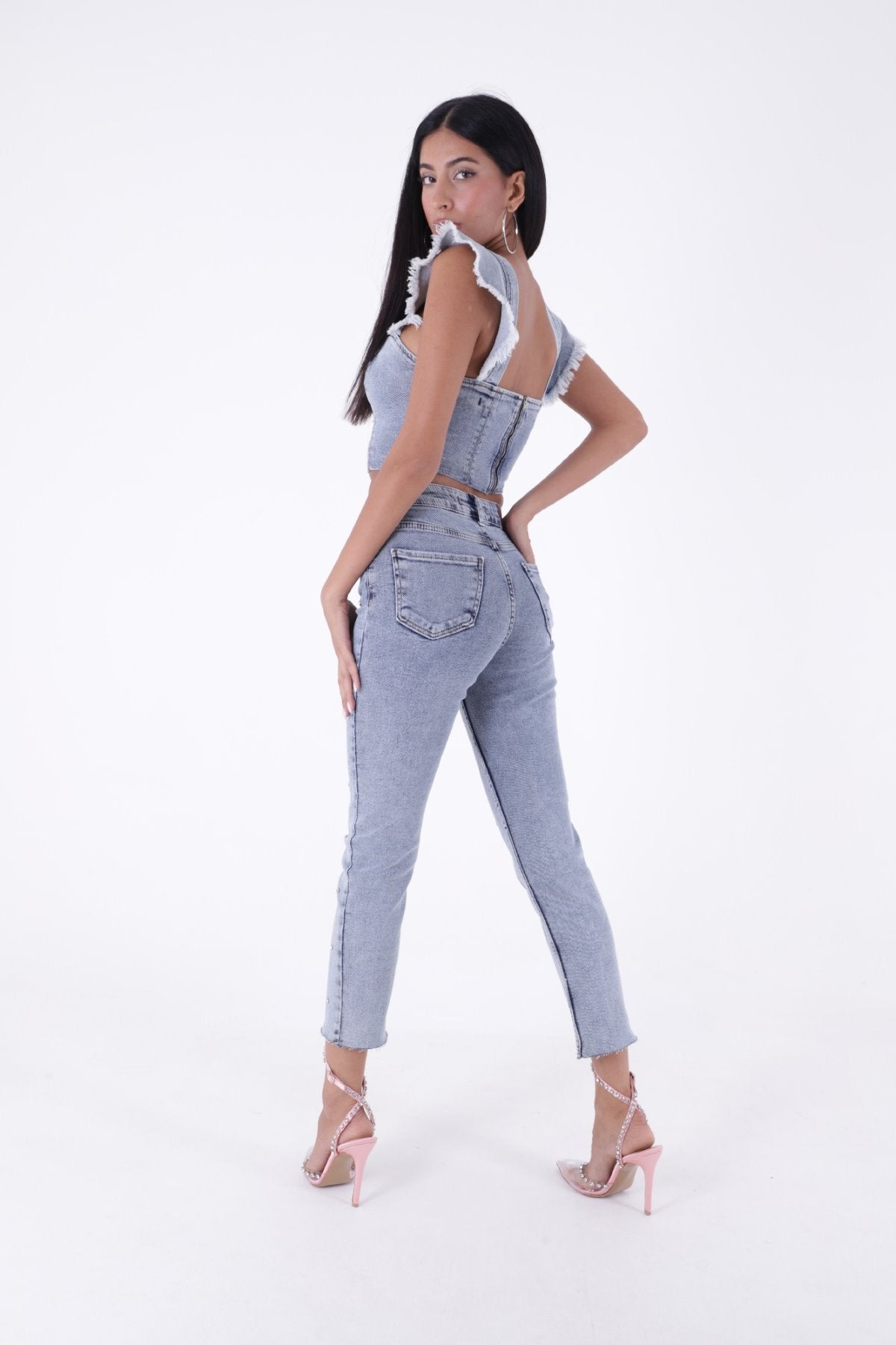 Droplu Mom Fit Pantolon 1724