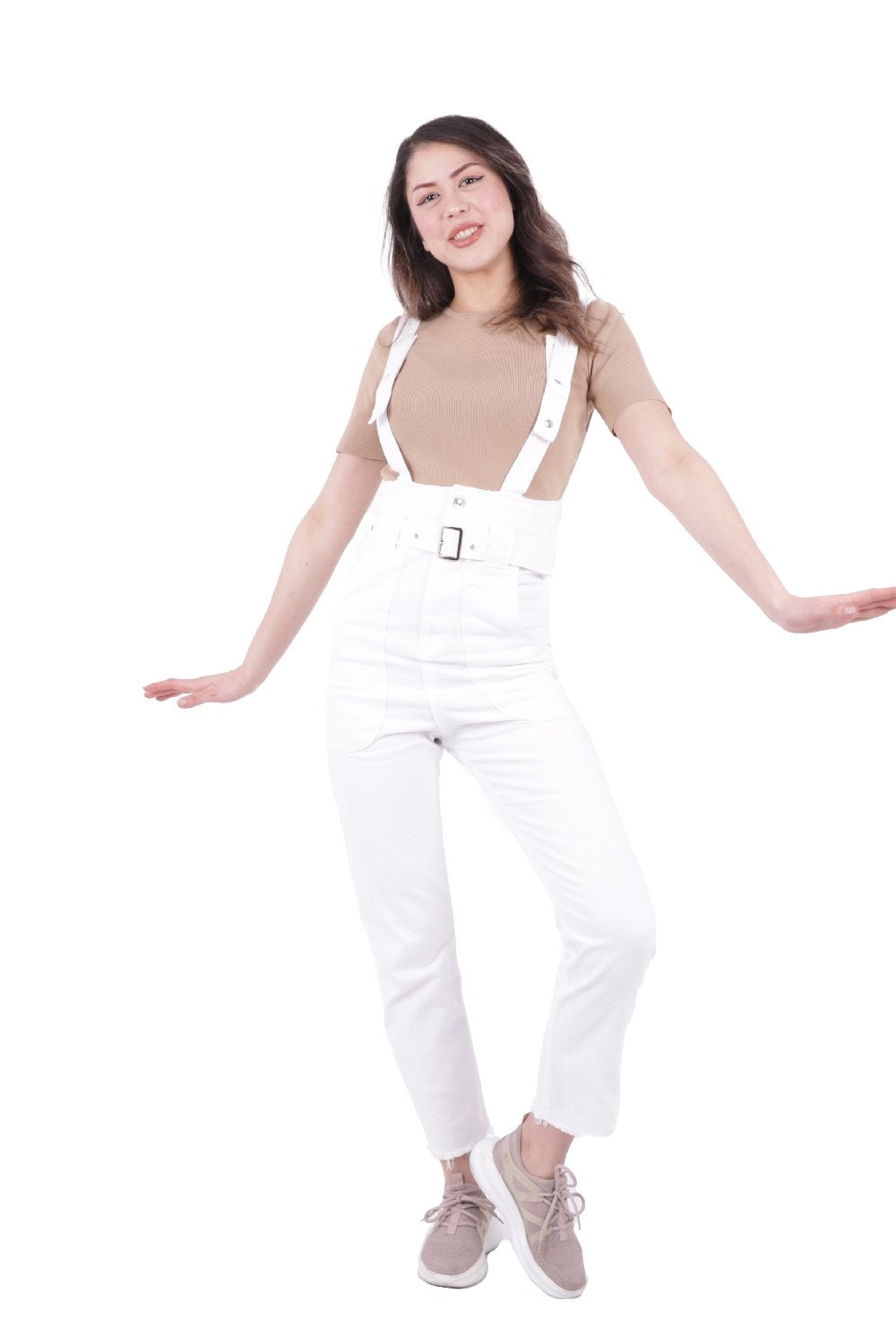 Beli Kemerli Salopet Tulum Kot Pantolon 327