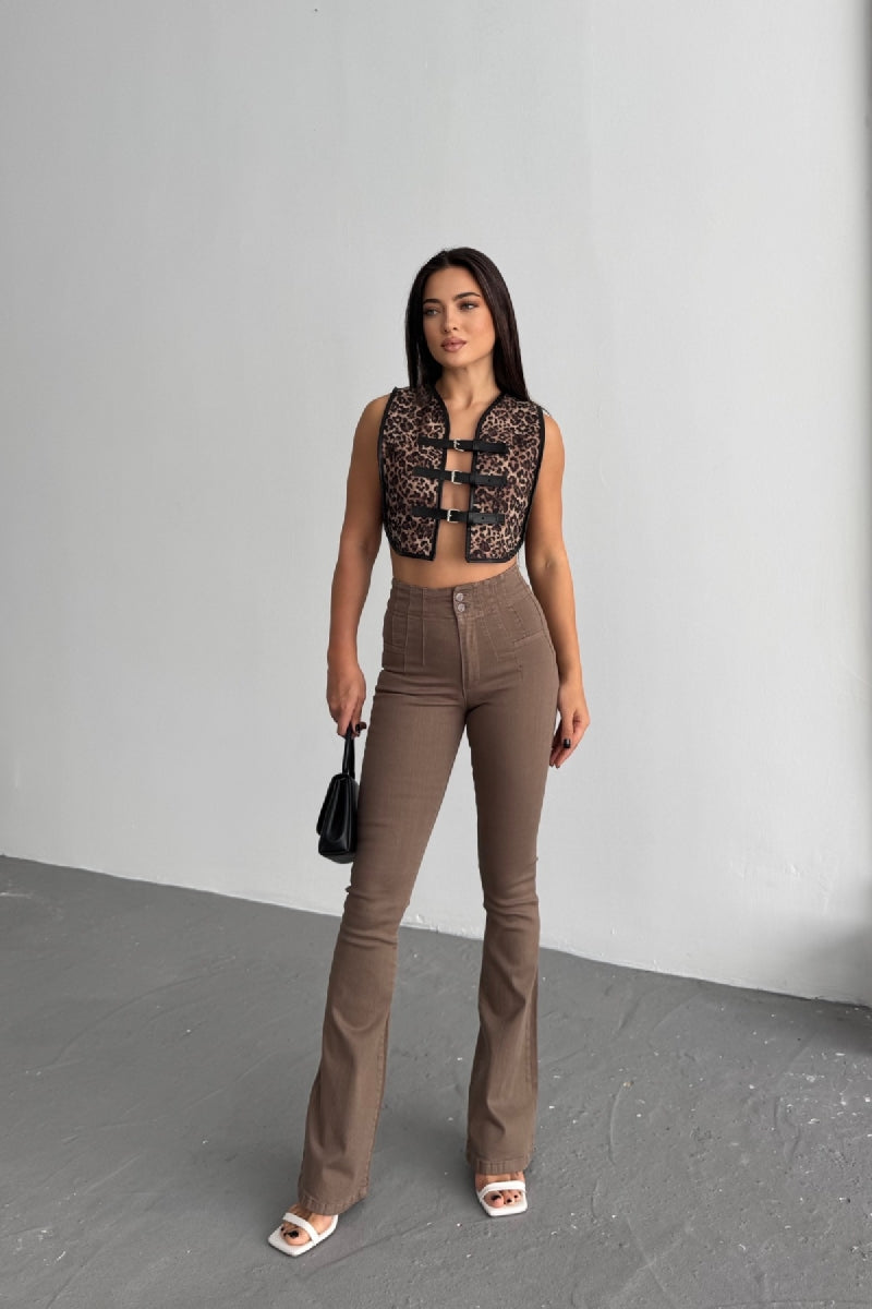 Pensli İspanyol Kot Pantolon 7021