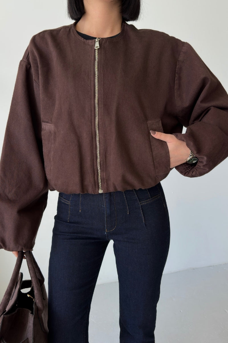 Lastikli Bomber Ceket