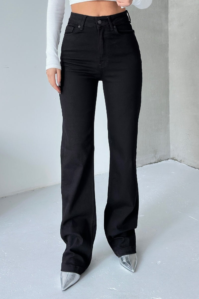 Dikişli Paça Bol Paça Relax Kot Pantolon 7026