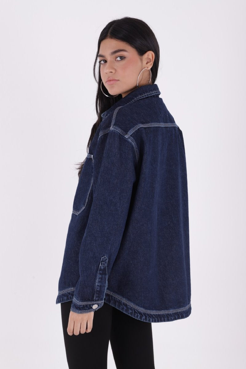 Orta Boy Oversize Kot Ceket 6069