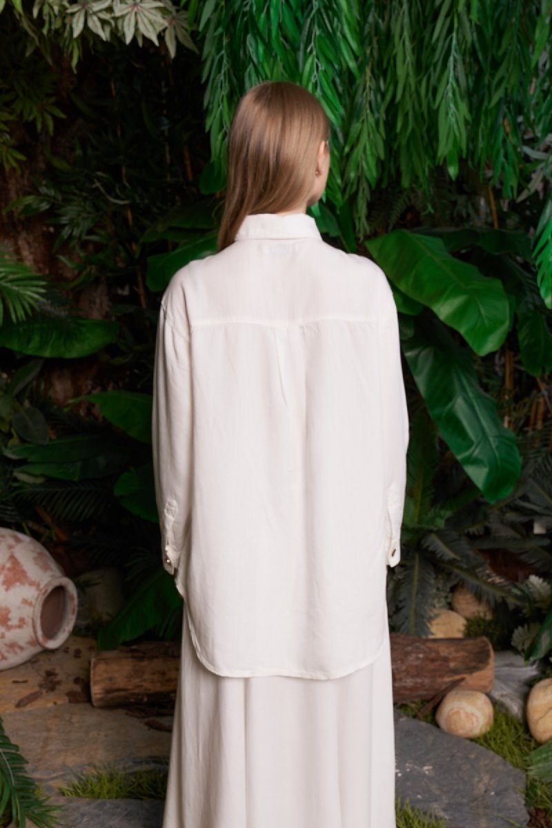 Cepli Oversize Keten Gömlek HS609