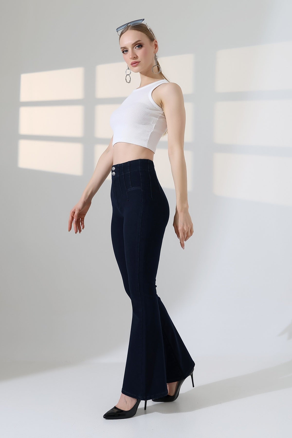 Pensli İspanyol Kot Pantolon 7021