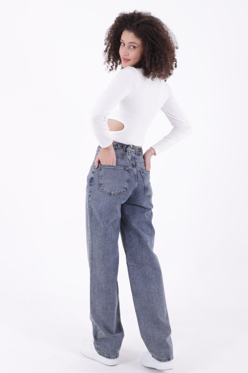 Dizi Pensli Baggy Kot Pantolon 7050