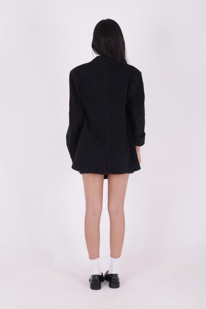 Düğmeli Klasik Blazer Ceket 6066