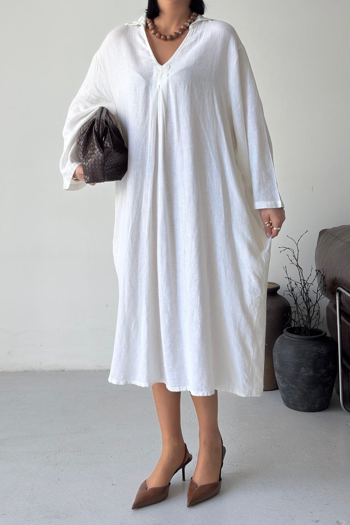 Kemerli Oversize Elbise