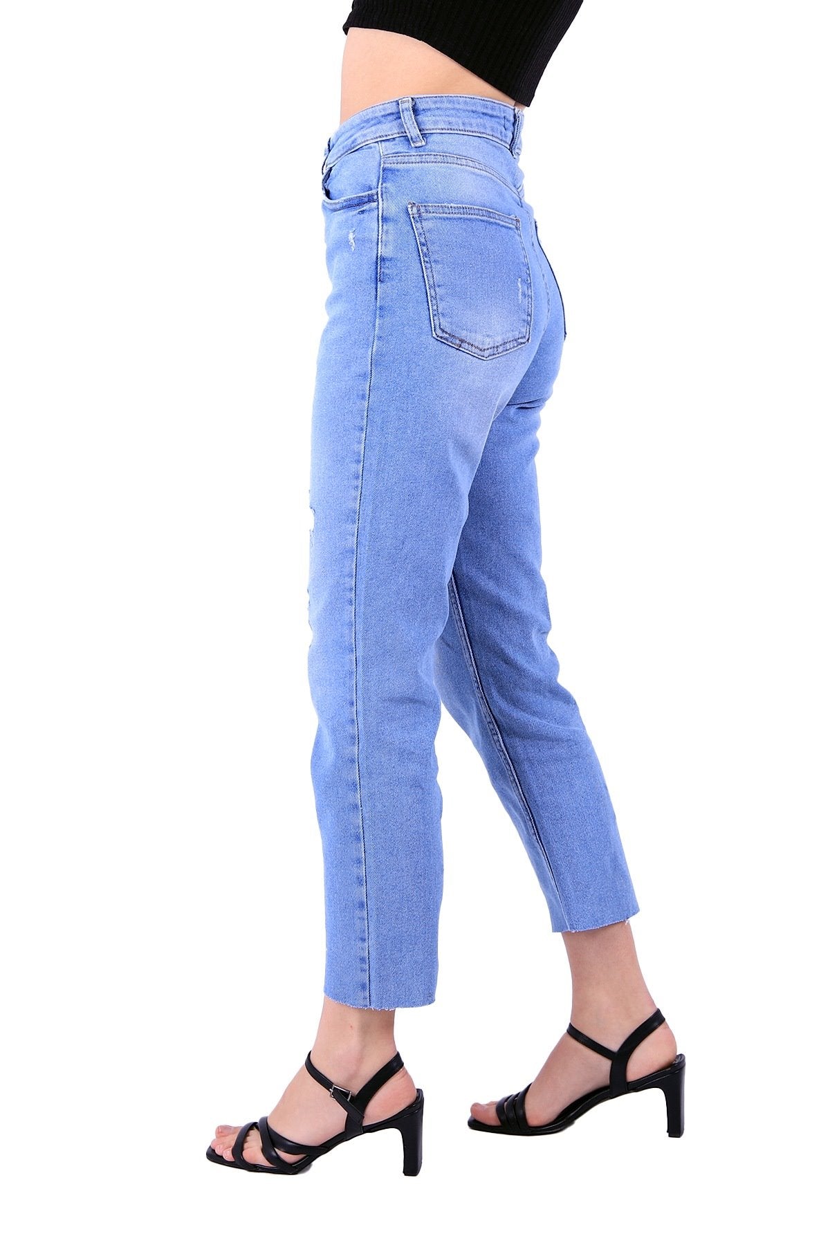5 Düğmeli Mom Fit Kot Pantolon 745