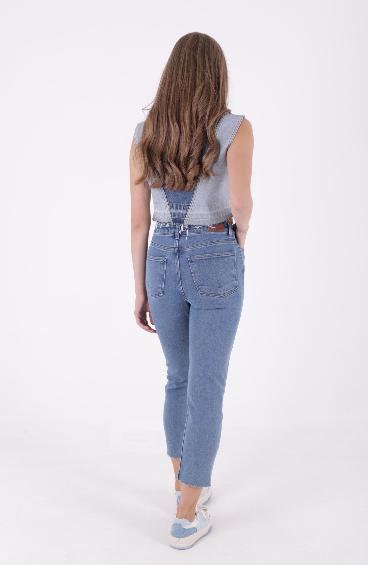 Dikişsiz Paça Mom Fit Kot Pantolon 764
