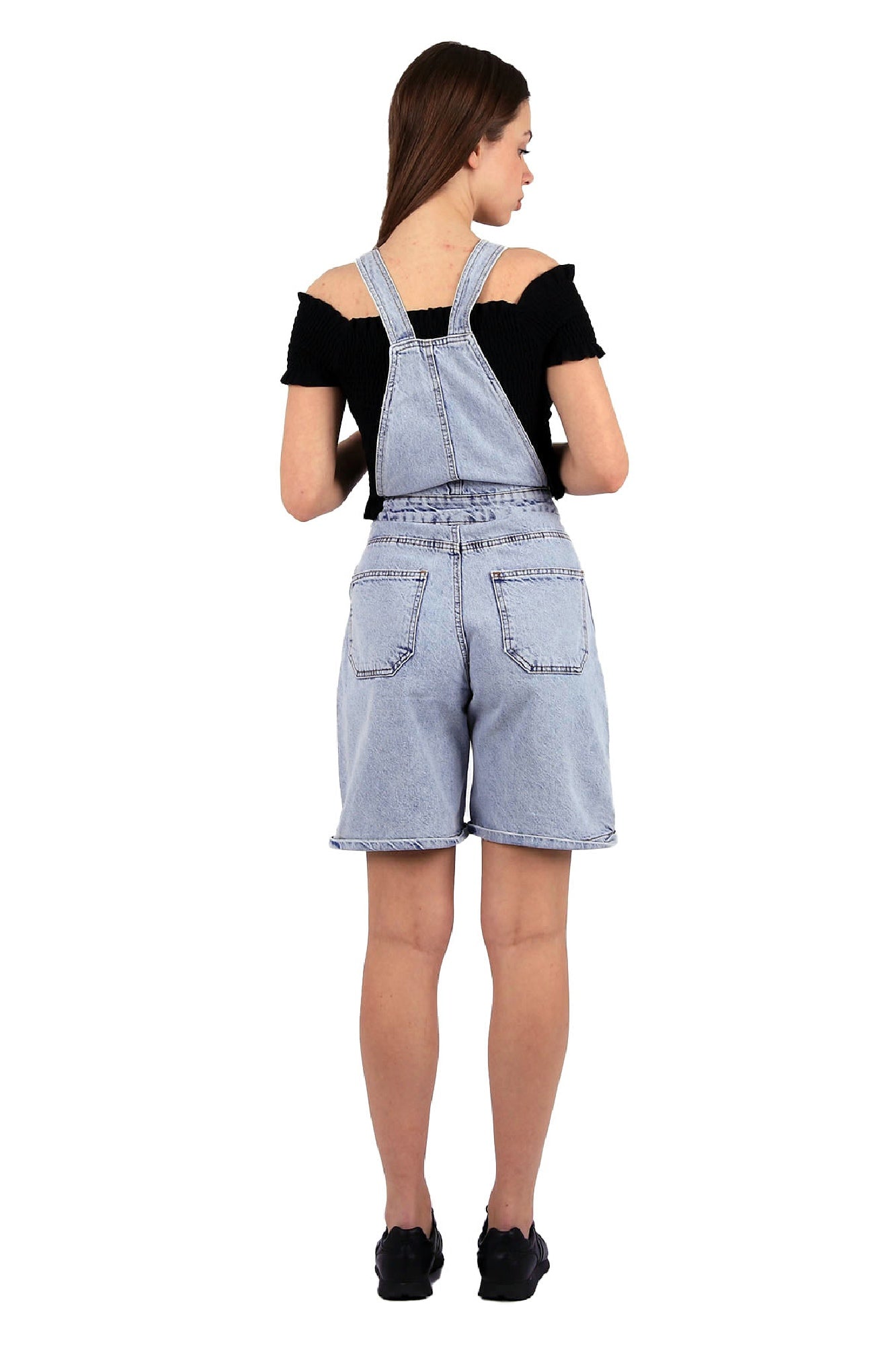 Şortlu Kot Salopet 386