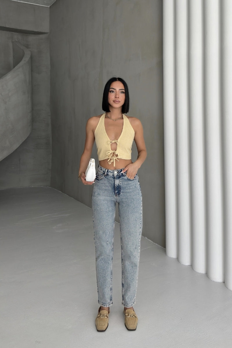 Tık Likra Kot Pantolon 7036