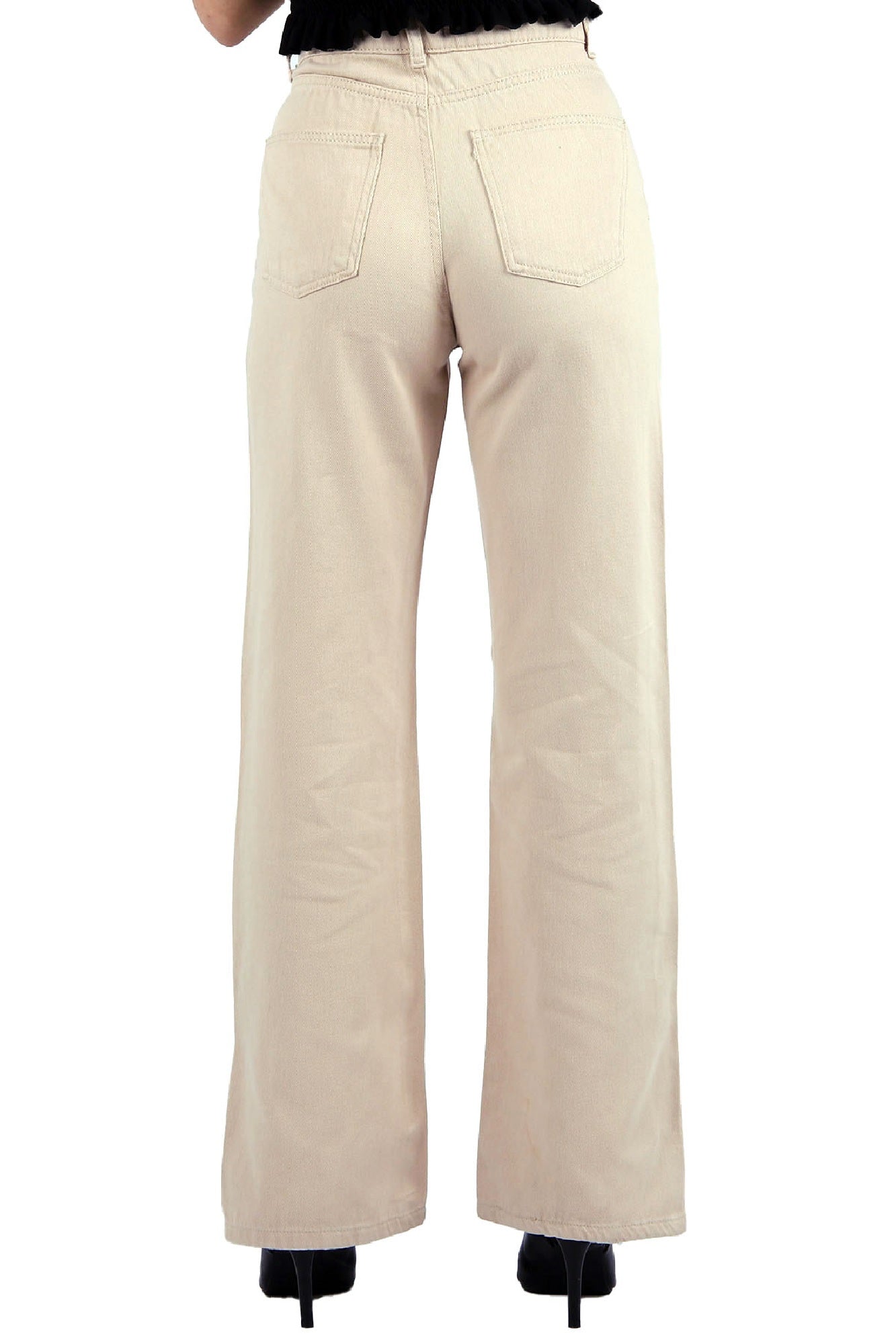 Paçası Yırtmaçlı Mom Fit Kot Pantolon 1732