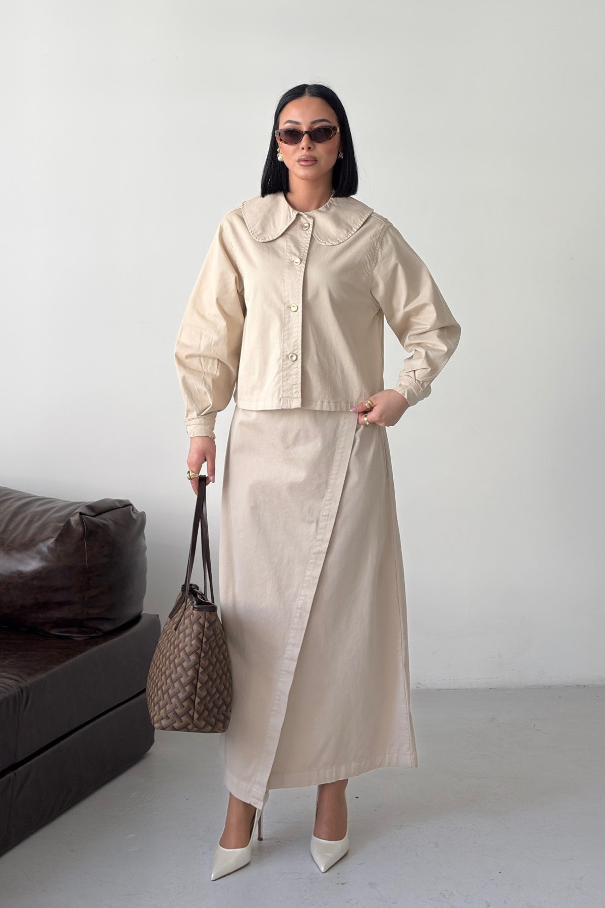 Kapaklı Uzun Boy Kot Etek 1941