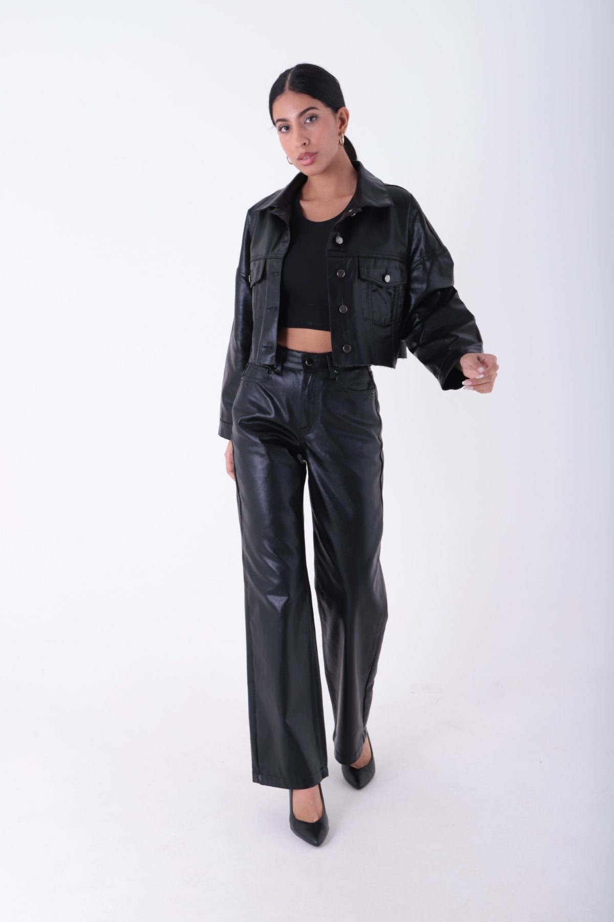 Kısa Oversize Kot Ceket 651