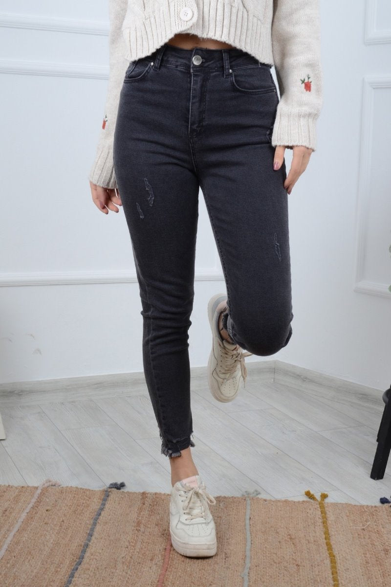 Paçası Mom Fit Kot Pantolon 884