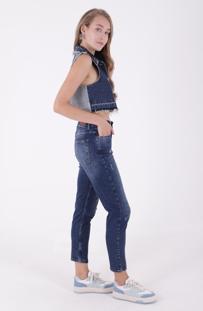 Tık Likra Kot Pantolon 7036