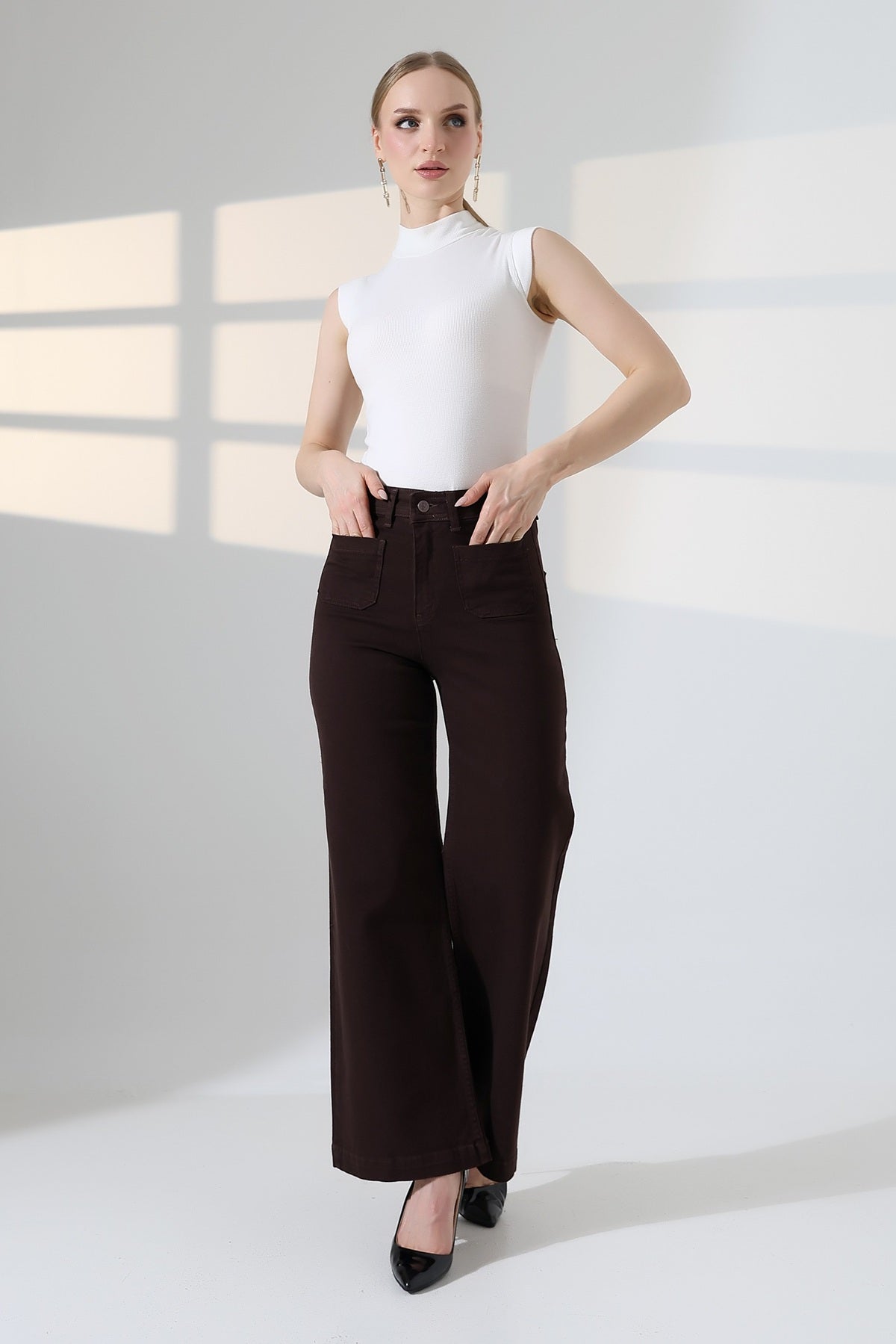 Ön Cep Detaylı Kot Pantolon 7079