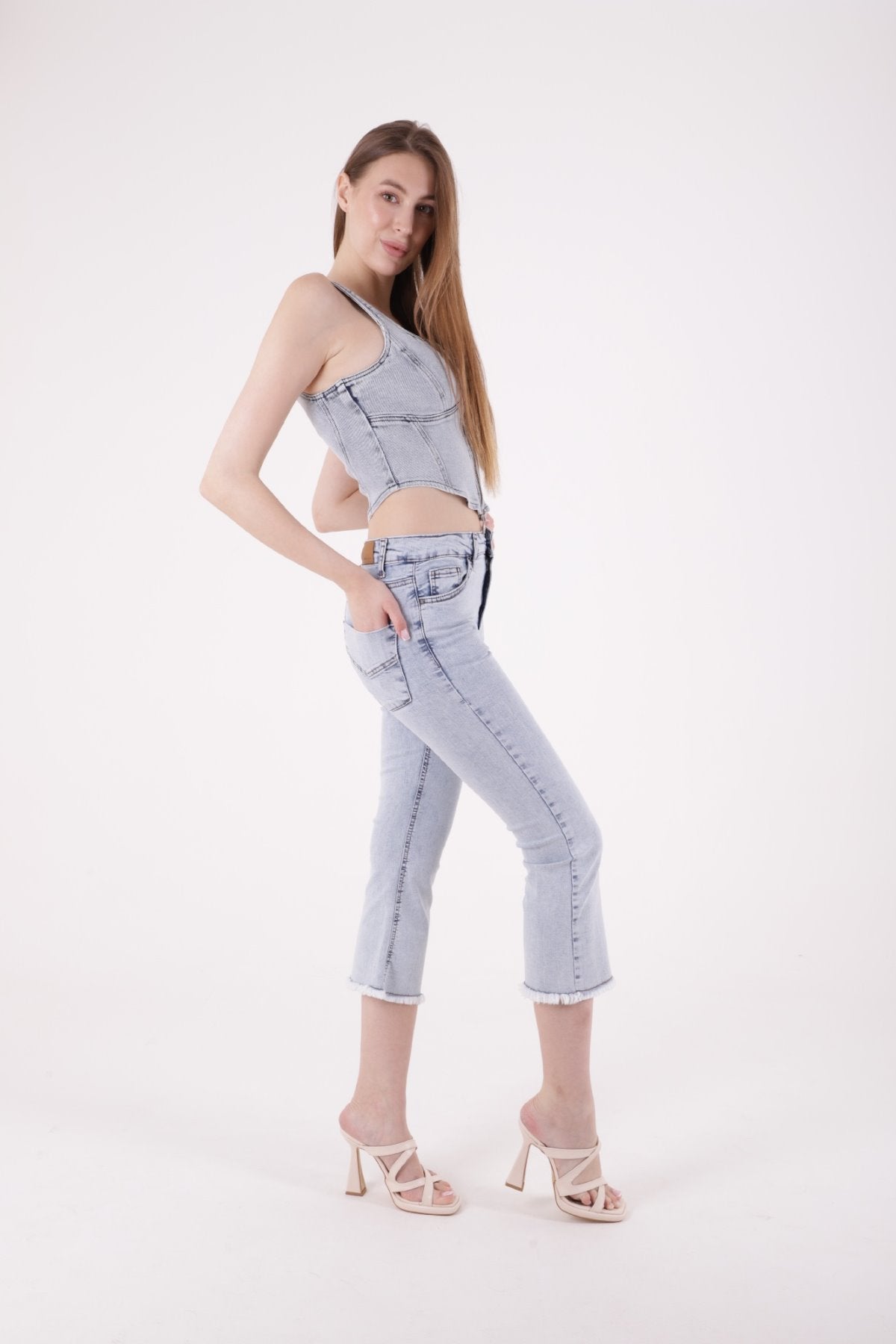 Likralı Culotte Pantolon 1765