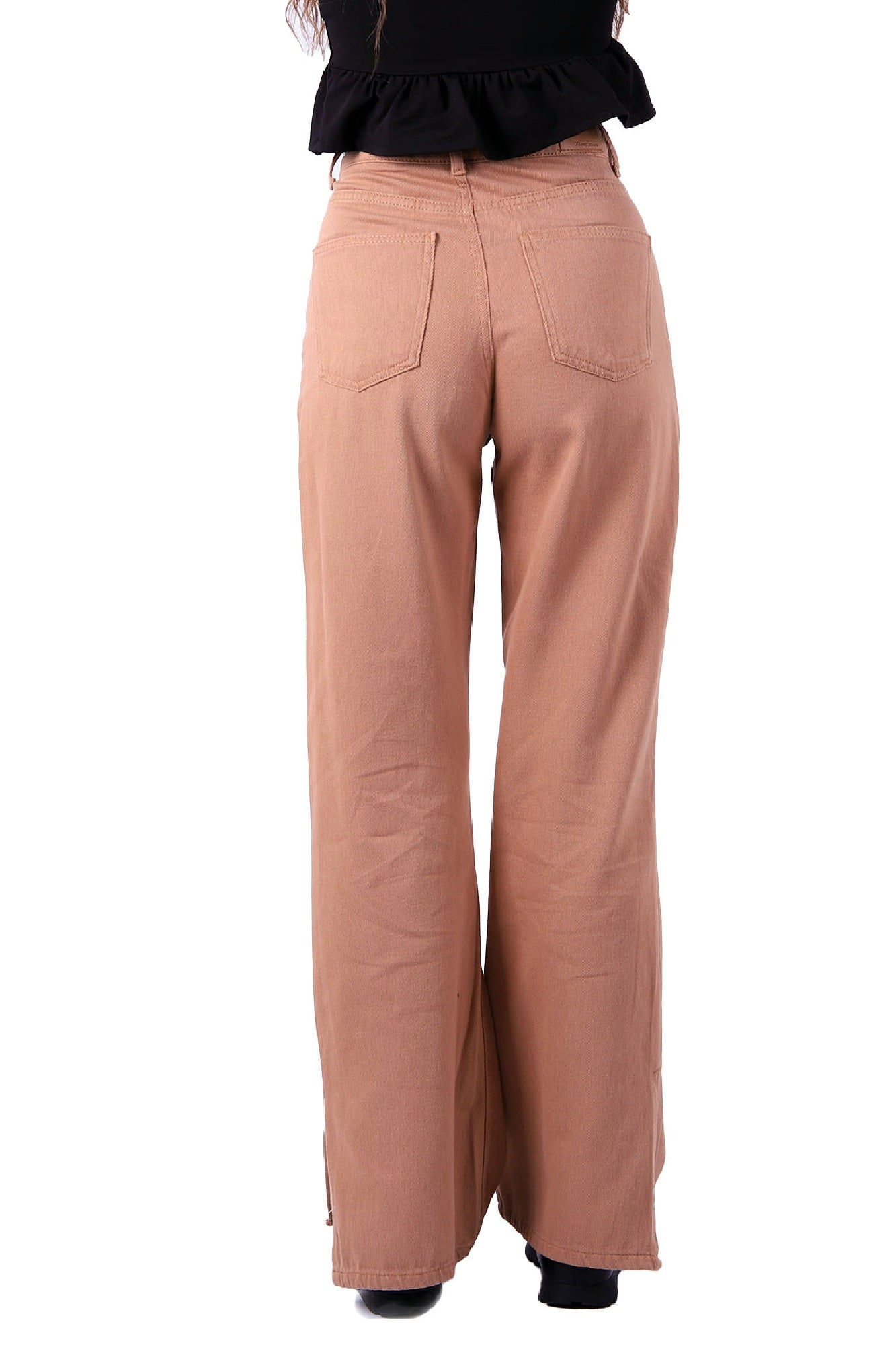 Paçası Yırtmaçlı Mom Fit Kot Pantolon 1732