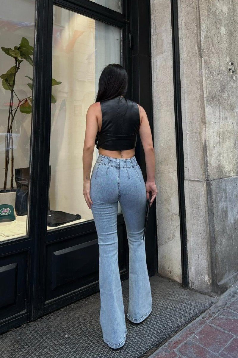 Pensli İspanyol Kot Pantolon 7021