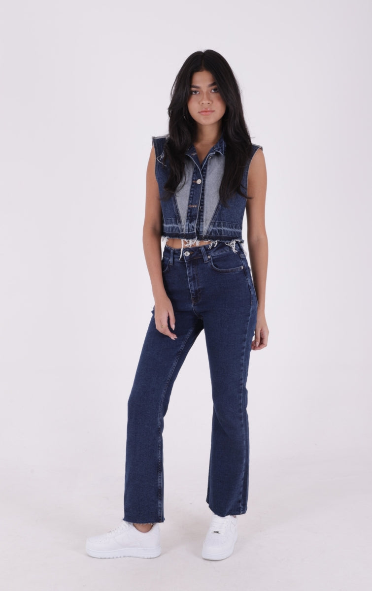 İspanyol Mom Fit Kot Pantolon 1706