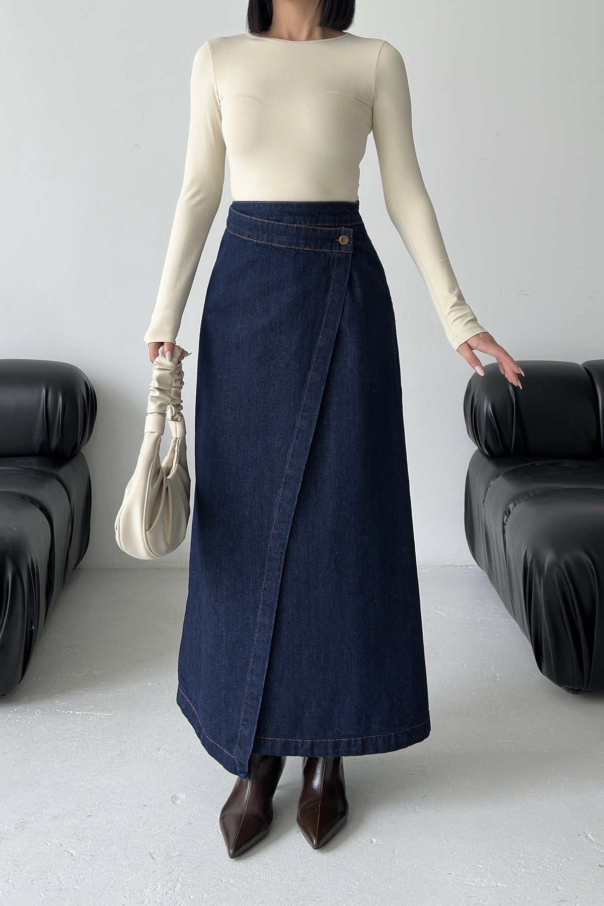 Kapaklı Uzun Boy Kot Etek 1941