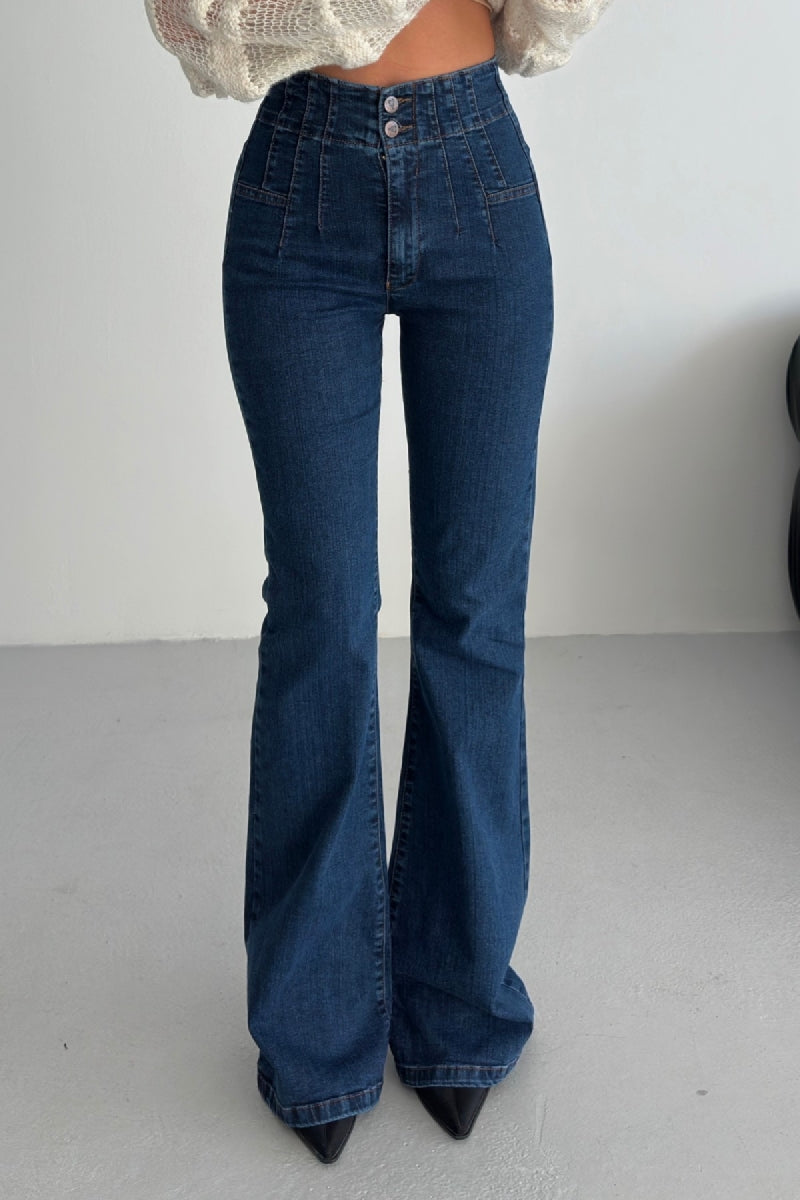 Pensli İspanyol Kot Pantolon 7021