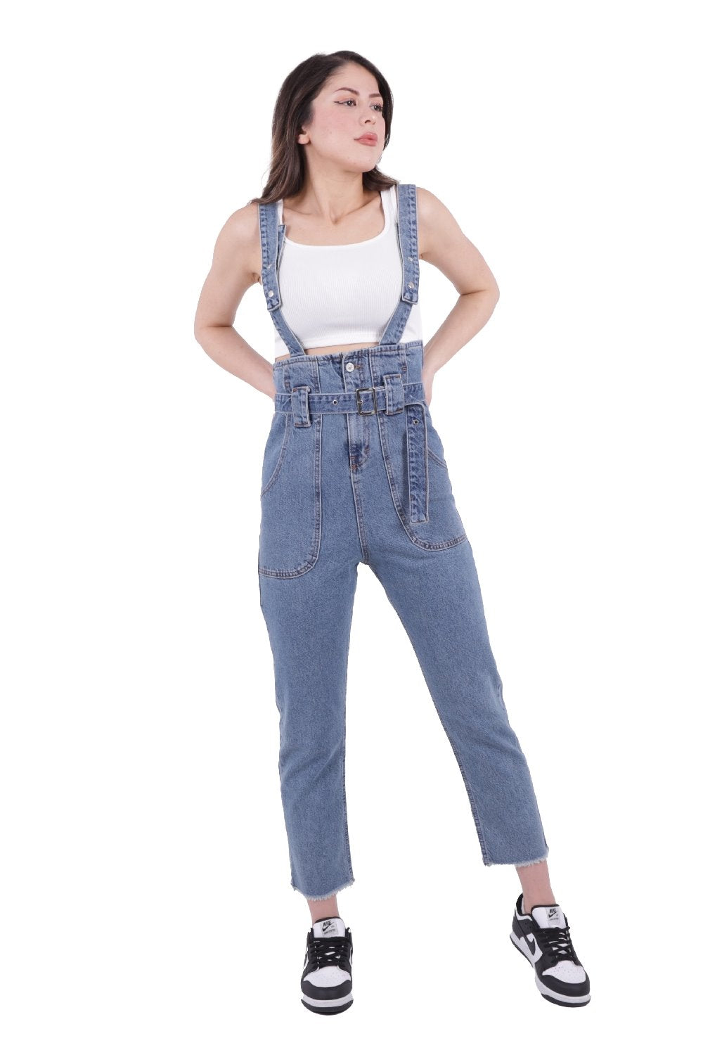 Beli Kemerli Salopet Tulum Kot Pantolon 327