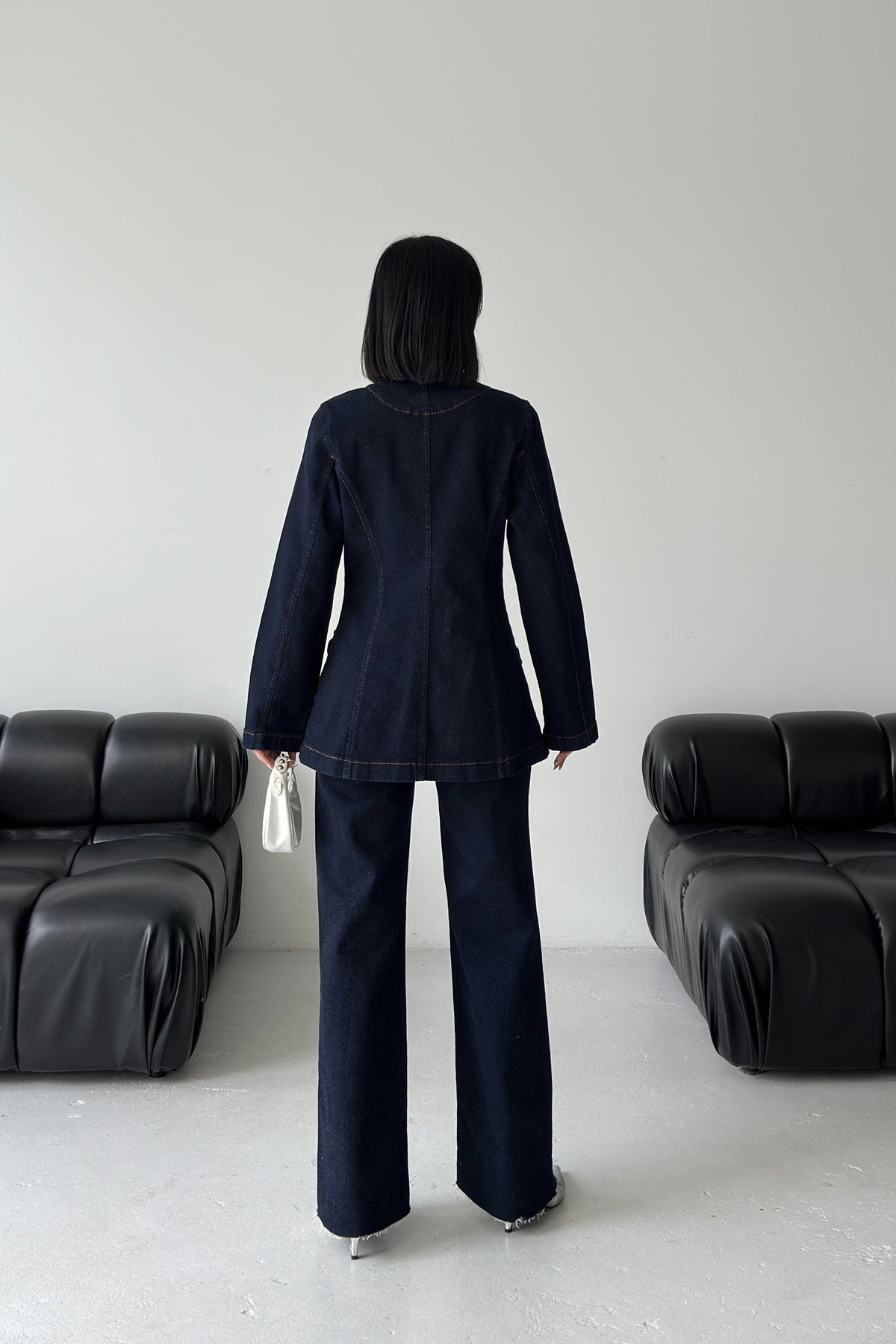 Belden Oturtmalı Düğmeli Gömlek 6248