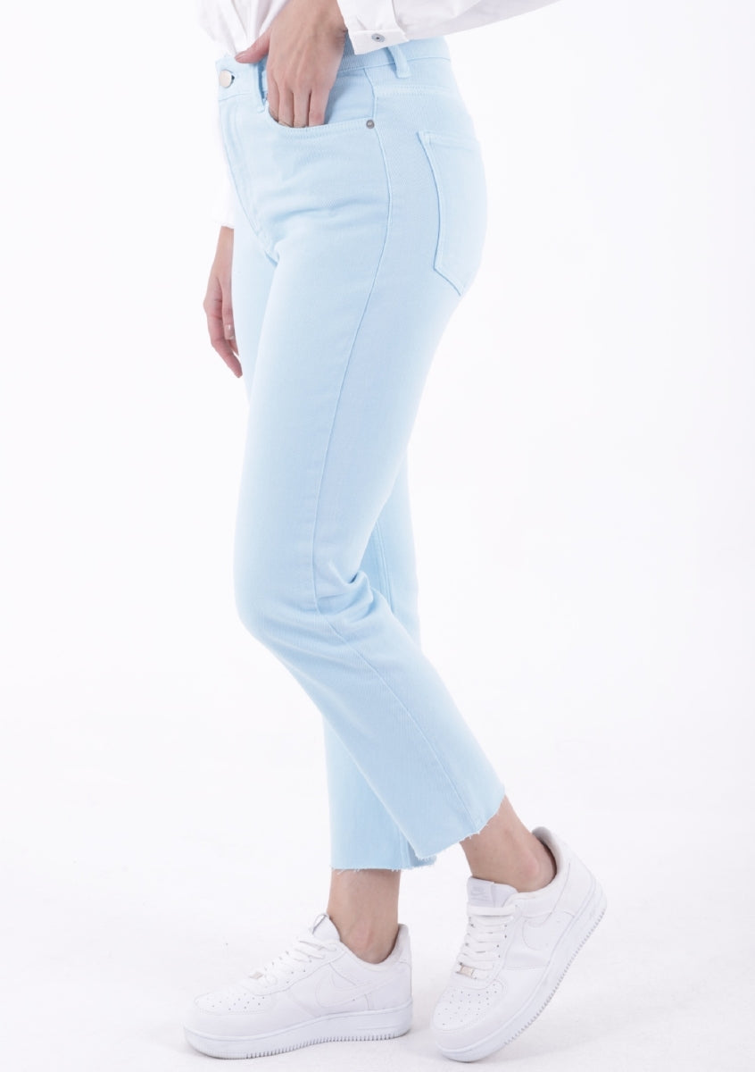 Dikişsiz Paça Mom Fit Kot Pantolon 764