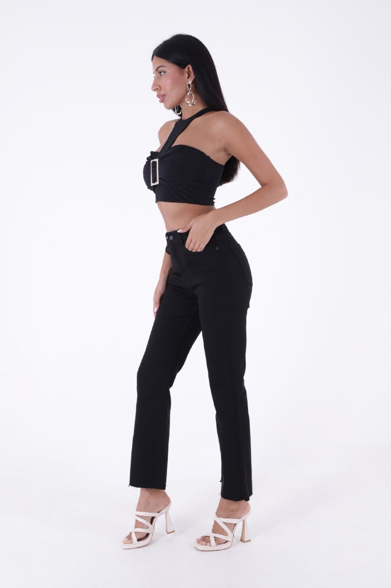 İspanyol Mom Fit Kot Pantolon 1706